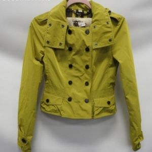 Burberry London Women's Limegreen Polyester Jacket sz 4